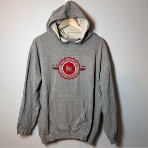 Vintage Nebraska Huskers Hoodie Men’s XL Crable Sportswear Gray NCAA Sweatshirt